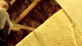 Efterisolering af skråvæg